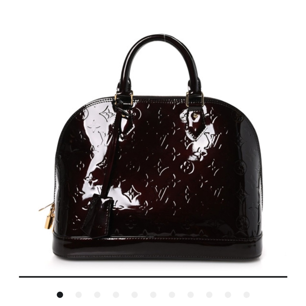 Louis Vuitton Black Patent Leather Satchel